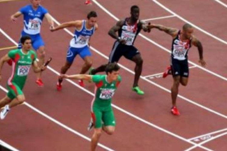 Corrida de estafetas